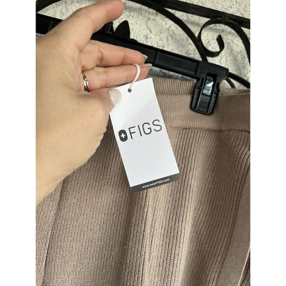 Figs Knit Loungewear Pants - Size XL - Latte Oatmeal - Picture 5 of 11